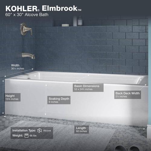 Elmbrook 60 in. x 30.25 in. Soaking Bathtub with Right-Hand Drain in White - xyenyebrvuzkusrdsi2b_x500.jpg