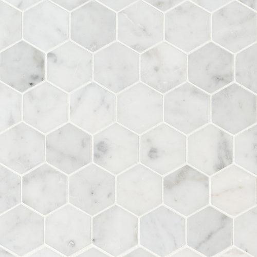 Carrara White Honed 2" Hexagon Mosaic Tile - xym2qfbwozpk0zpbdcac_x500.jpg