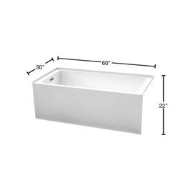 Grayley 60 in. L x 30 in. W Acrylic Left Hand Drain Rectangular Alcove Bathtub in White with Chrome Trim - y2lmemtrzxkra1kswt1f_x500.jpg