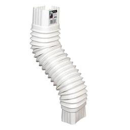 Flex-Elbow 2 in. x 3 in. White Vinyl Downspout Elbow - y6paejnyvm1lkfkhtnai_800x500@2x.jpg