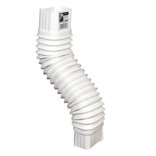 Flex-Elbow 2 in. x 3 in. White Vinyl Downspout Elbow - y6paejnyvm1lkfkhtnai_x500.jpg