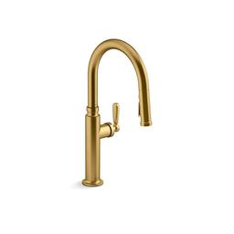 Edalyn™ by Studio McGee Kitchen Faucet, Deck Mount, 1 Lever Handle, 1-Hole, Vibrant Brushed Moderne Brass - y85s0vnwovolkxkecimi_800x500@2x.jpg