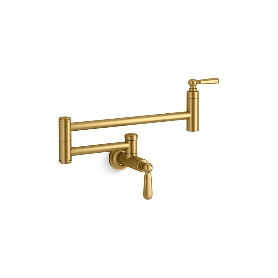 Edalyn™ by Studio McGee Pot Filler Faucet, Wall Mount, 1 Lever Handle, 1-Hole, Vibrant Brushed Moderne Brass - ya2rkvhwat4i1q2idtph_800x500@2x.jpg