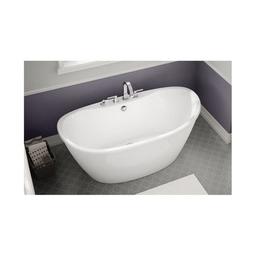 Delsia Freestanding Tub, 60 x 32 x 26-5/8 in, Center Rear Drain, White - ydyvloksww7uiksltrjl_x500.jpg