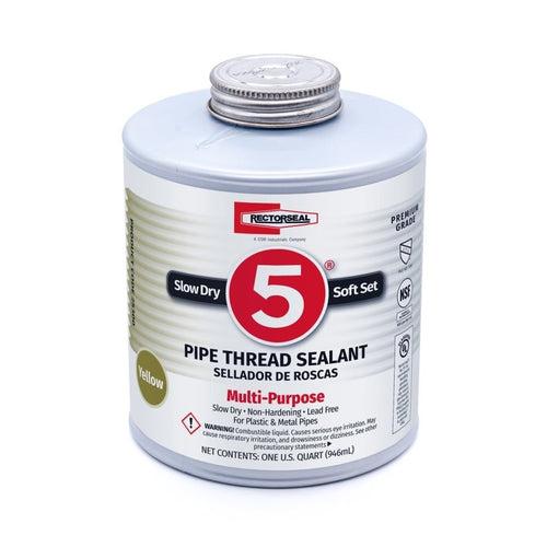 No. 5® Premium Multi-Purpose Pipe Thread Sealant, 1 qt Can, Paste, Yellow - yfaxgrbpm1a4rrgc9nuk_x500.jpg