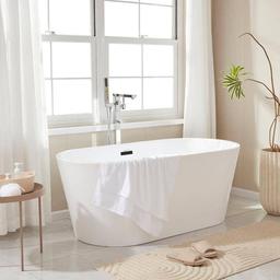 Bordeaux 54 in. Acrylic Flatbottom Freestanding Bathtub in White/Matte Black - yfpzjcd9zcuqkon1q78l_x500.jpg