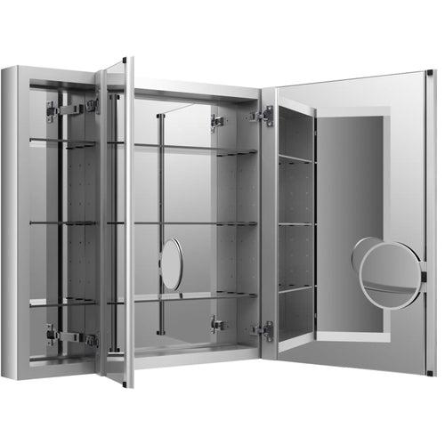 40" x 30" Triple Door Reversible Hinge Frameless Mirrored Medicine Cabinet from the Verdera Collection - ygncxbrmyuckgf7jubbu_x500.jpg