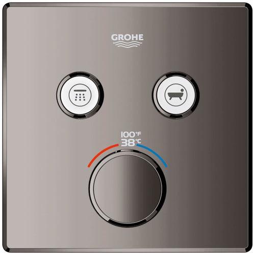 Grohtherm Two Function Thermostatic Valve Trim Only with Triple Knob / Push Button Handles, Integrated Diverter, and Volume Control - Less Rough In - ygyazp7alao1ktunztve_x500.jpg