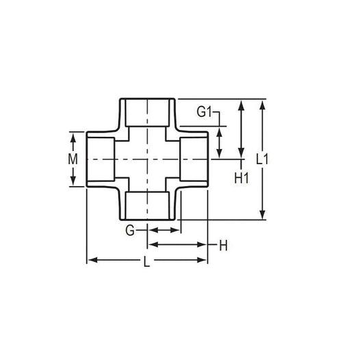 Cross, 1-1/4 in, Socket, SCH 40/STD, PVC - yhpqdreizeifarhnetf2_x500.jpg