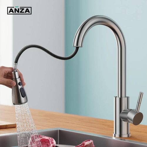 Single-Handle Pull Down Sprayer Kitchen Faucet with Deck Plate in Brushed Nickel - yjfc0zkutbrhrjqzajgq_x500.jpg