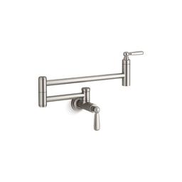 Edalyn™ by Studio McGee Pot Filler Faucet, Wall Mount, 1 Lever Handle, 1-Hole, Vibrant Stainless - ykvci3buqeiwvk4c0btb_800x500@2x.jpg