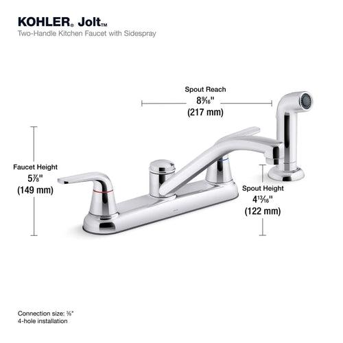 Jolt 1.5 GPM Widespread Kitchen Faucet - Includes Side Spray Escutcheon - ymrvzxlaxugpcq0wh8jc_x500.jpg