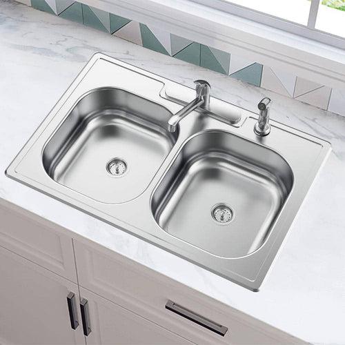 33 in. Drop-In 50/50 Double Bowl 20 Gauge Stainless Steel Kitchen Sink with Faucet - yo8lwgagtsfcylikgoof_x500.jpg