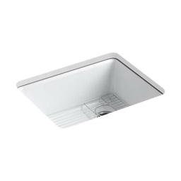 Riverby® Single Bowl Kitchen Sink, Under Mount, 25 x 22 in, 9-5/8 in Bowl Depth, 5-Hole, Cast Iron, White - ypd1uyze0ouub40r4xhd_800x500@2x.jpg