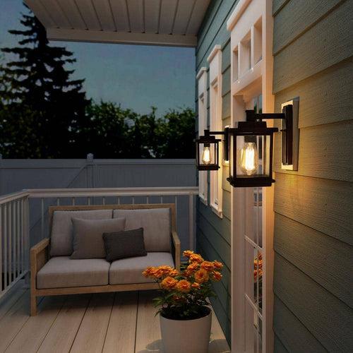 LNC Square 1-Light Black Outdoor Wall Lantern Sconce with Clear Glass Shade, Modern Exterior Wall Light for Patio Garden - ys3g8yizadsohhtmv4ow_x500.jpg