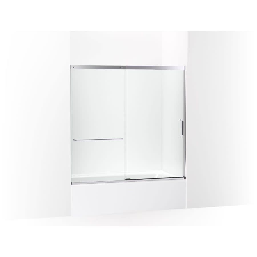 Elate 56-3/4" High x 59-5/8" Wide Sliding Semi Frameless Tub Door with Clear Glass - yspm006hzmxkbs7ovhim_800x500@2x.jpg