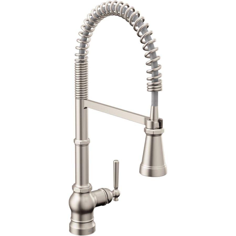 Paterson 1.5 GPM Single Hole Pre-Rinse Pull Down Kitchen Faucet with Power Boost - ysyo5czcl4lmhu6yxevt_800x500@2x.jpg