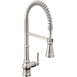 Paterson 1.5 GPM Single Hole Pre-Rinse Pull Down Kitchen Faucet with Power Boost - ysyo5czcl4lmhu6yxevt_800x500@2x.jpg