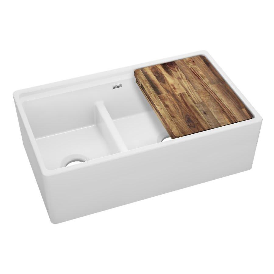 Explore™ Double Bowl Kitchen Sink, Under Mount, 33 x 20 in, 9-1/8 in Bowl Depth, Fireclay, White - yt57j6topjtnluib2ekj_800x500@2x.jpg