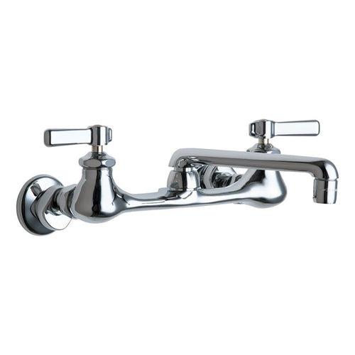 Kitchen Faucet, Wall Mount, ADA, 2 Lever Handle, 2-Hole, Polished Chrome - yuhssoqejwmqmvreujsm_x500.jpg