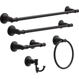 Chamberlain Wall Mount Round Closed Towel Ring Bath Hardware Accessory in Matte Black - yxdxontu6pctwrffgckn_x500.jpg