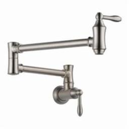 Pot Filler Faucet, Wall Mount, ADA, 2 Lever Handle, 1-Hole, Stainless - z7cqyhrlkmv1ojzmnx0u_x500.jpg