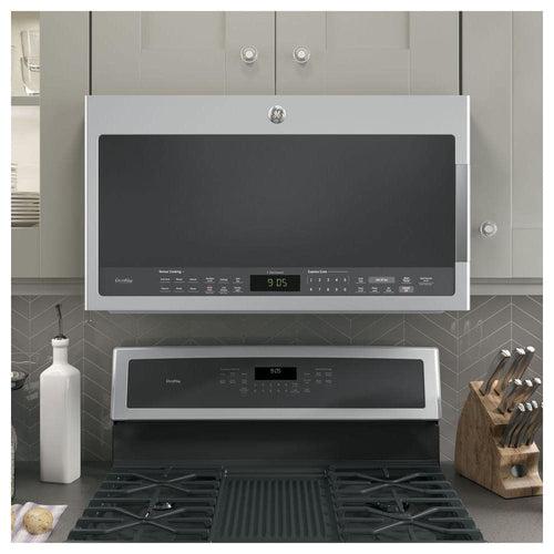 Profile 2.1 cu. ft. Over the Range Microwave in Stainless Steel with Sensor Cooking - zb1jb2aqymtiojp155gc_x500.jpg