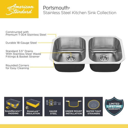 Portsmouth 17-13/16" Single Basin Stainless Steel Kitchen Sink for Undermount Installations - Drain Included - zfdkfy8wrbn6ij272afu_x500.jpg