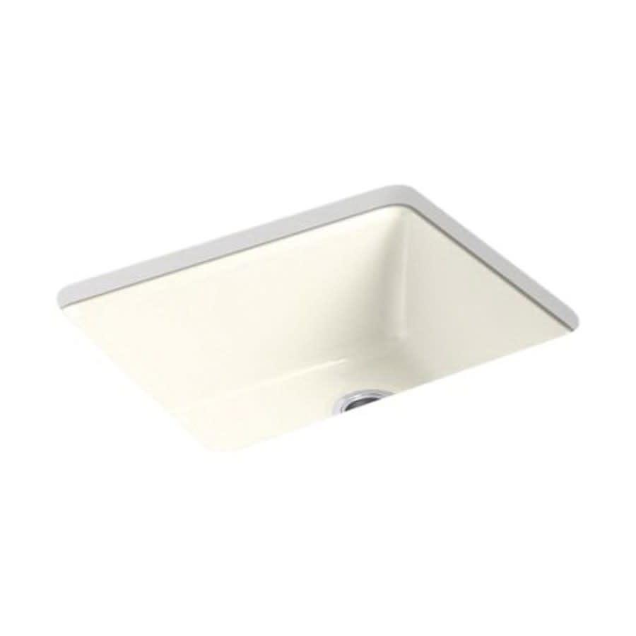 Riverby® Single Bowl Kitchen Sink, Under Mount, 25 x 22 in, 9-5/8 in Bowl Depth, 5-Hole, Cast Iron, Biscuit - zfkrvrakmvq5obkebakv_800x500@2x.jpg