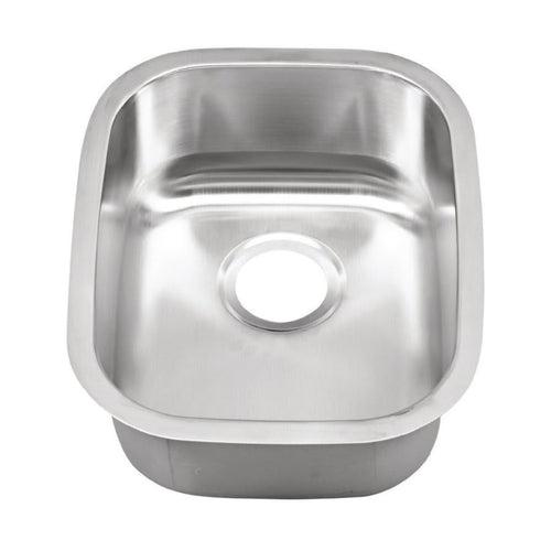 Single Bowl Bar Sink, Under Mount, 14-3/4 x 18-1/2 in, 7-1/2 in Bowl Depth, 16 ga Satin Steel, Stainless - zgcws9q5meibq6v8dfot_x500.jpg