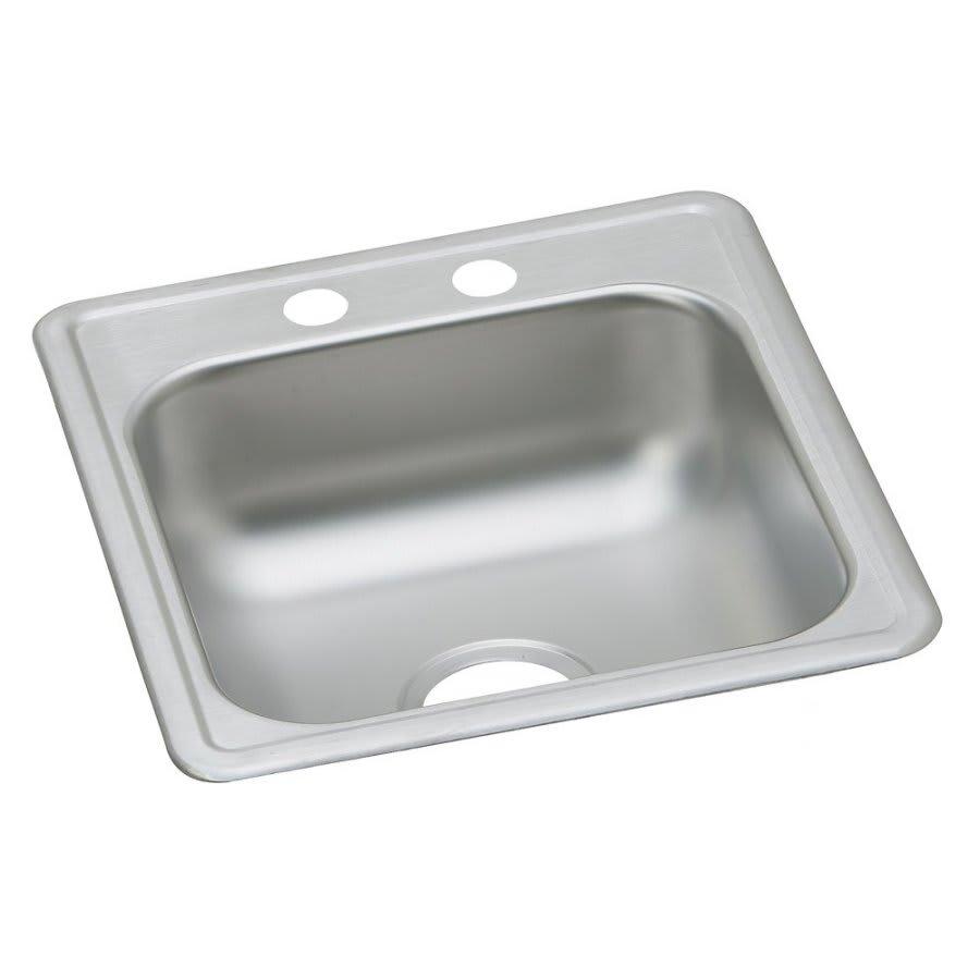 Dayton® Single Bowl Bar Sink, Top Mount, ADA, 19 17 x 19 in, 6 in Bowl Depth, 2-Hole, 22 ga Satin Steel, Stainless - zgxvdsez6cxyvx3hxaca_800x500@2x.jpg