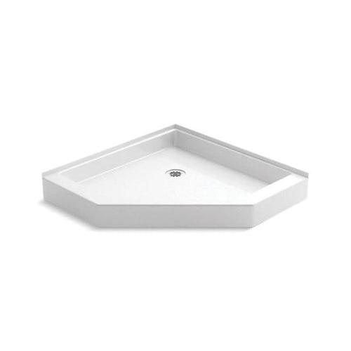 Intrigue™ Neo-Angle Shower Tray/Base, Solid Surface, White - zhy9o4cyytwmvnyhq7gf_x500.jpg