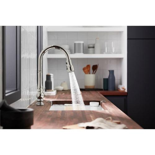 Artifacts Touchless 1.5 GPM Single Hole Pull Down Kitchen Faucet with Three-Function Spray Head - zphev2jhm5dugux3hkjp_x500.jpg