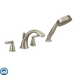 Deck Mounted Roman Tub Filler Trim with Personal Hand Shower and Built-In Diverter from the Brantford Collection (Less Valve) - zprur8aptksc54stalqr_x500.jpg