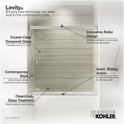 Levity 62" High x 59-5/8" Wide Bypass Frameless Tub Door with Clear Glass - zrhamptsq8qipfrjyjlz_x500.jpg