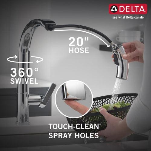 Keele 1.8 GPM Single Hole Pull Down Kitchen Faucet MagnaTite and Touch-Clean Technology - zssxavdmbltmq5y8gmtu_x500.jpg