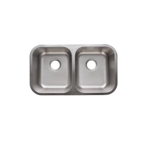 Double Bowl Kitchen Sink, Under Mount, 32 x 18-1/2 in, 8 in Bowl Depth, 18 ga Satin Steel, Stainless - zumlhgp87gaikdfzrrfd_x500.jpg