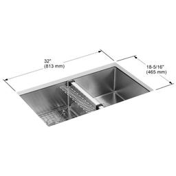 Strive 32" Double Basin Undermount 16-Gauge Stainless Steel Kitchen Sink with SilentShield - zzxd9pt4w4pupge3geif_x500.jpg