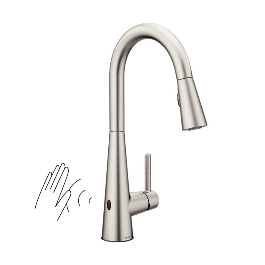 Sleek 1.5 GPM Single Hole Pull Down Kitchen Faucet with MotionSense :-)