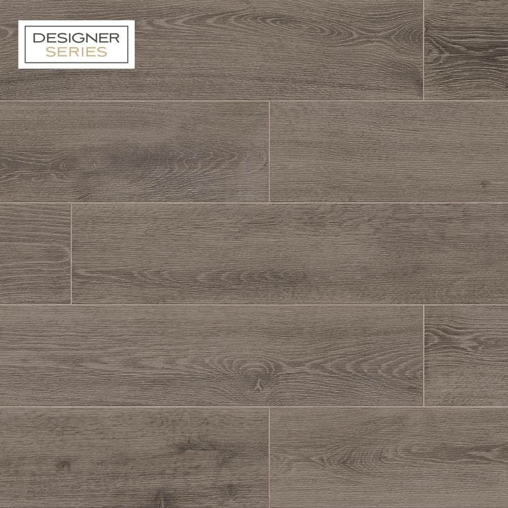 Designer Series Nevada Wool Dark Gray 8 in. x 40 in. Wood Look Porcelain Floor and Wall Tile (12.92 sq. ft./Case)
