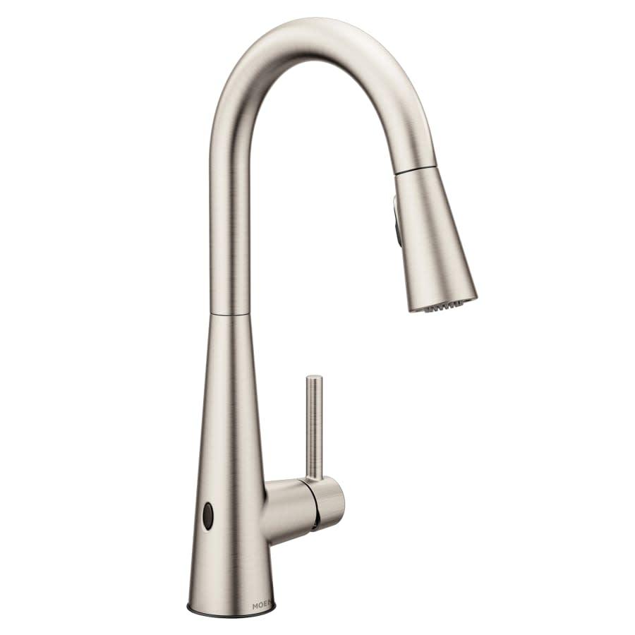 Sleek 1.5 GPM Single Hole Pull Down Kitchen Faucet with MotionSense :-)
