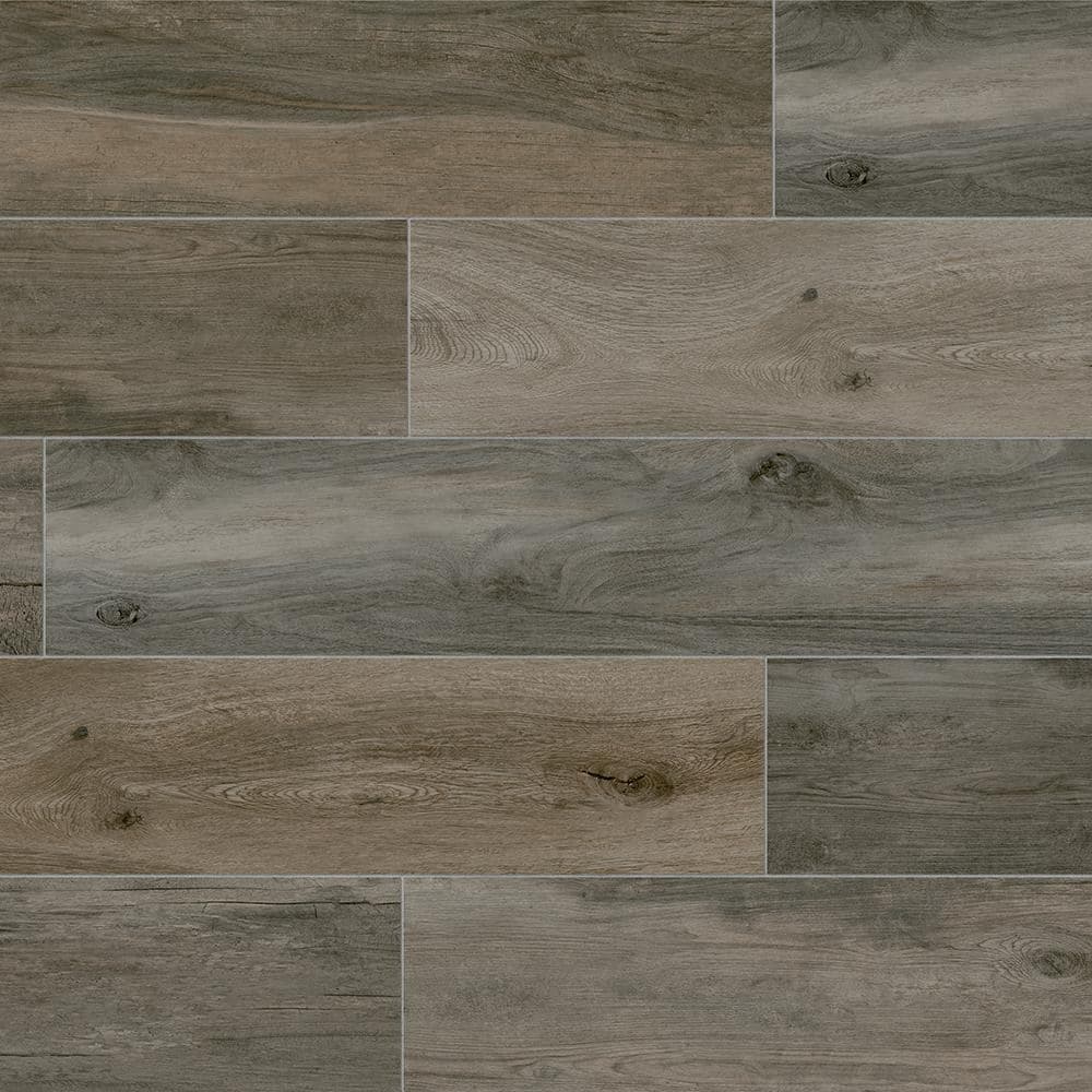 Selva Ash 8 in. x 40 in. Wood Look Porcelain Floor and Wall Tile (12.92 sq. ft./Case)