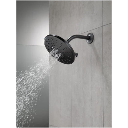 Universal Showering 7-11/16" Round 1.75 GPM Shower Head Full Spray Pattern with Touch Clean and H2Okinetic Technology
