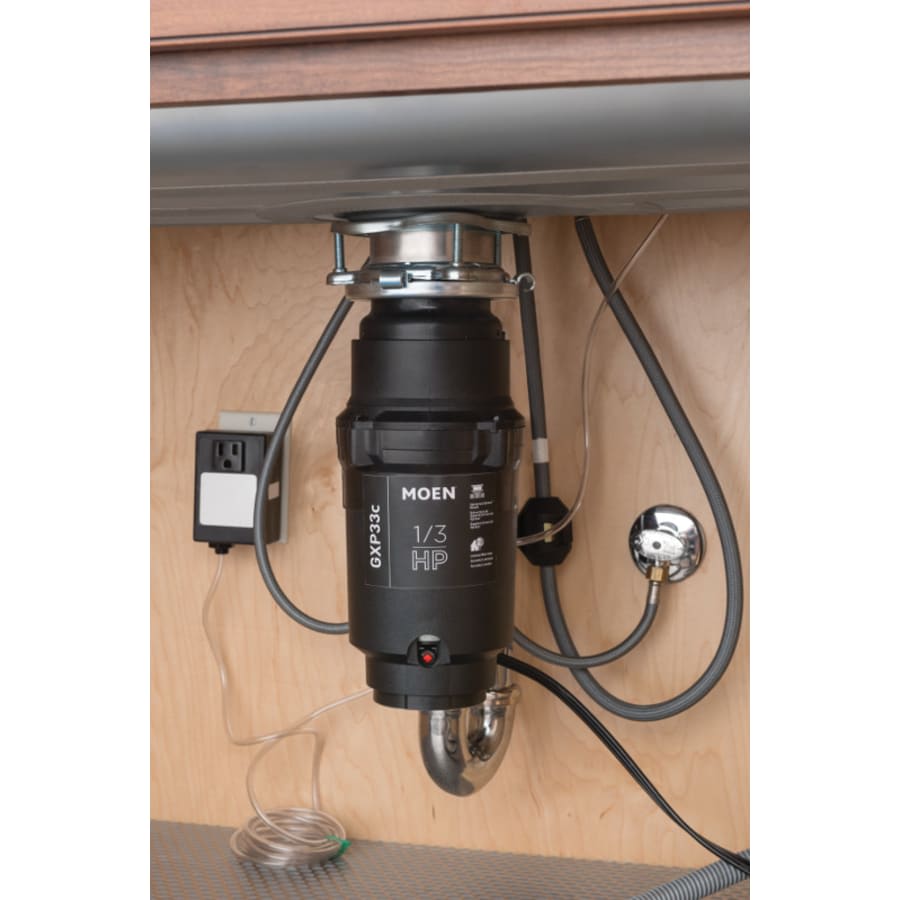 GX Pro 1/3 HP Continuous Garbage Disposal with a Vortex Motor and Power cord included.