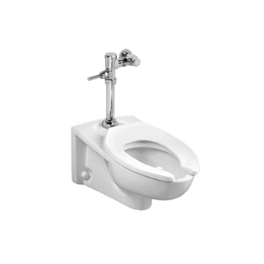 Afwall Millennium Elongated Toilet Bowl Only With Top Spud - Less Seat and Flushometer