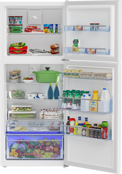 28" Freezer Top White Refrigerator
