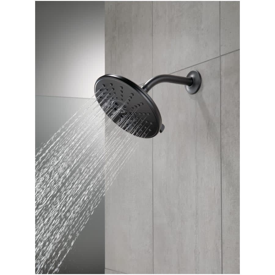 Universal Showering 7-11/16" Round 1.75 GPM Shower Head Full Spray Pattern with Touch Clean and H2Okinetic Technology