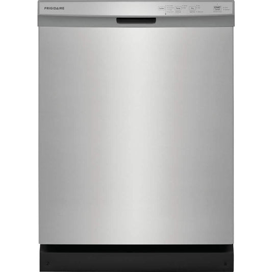 24 in Front Control Built-In Tall Tub Dishwasher in Stainless Steel with 4-cycles and DishSense Sensor Technology